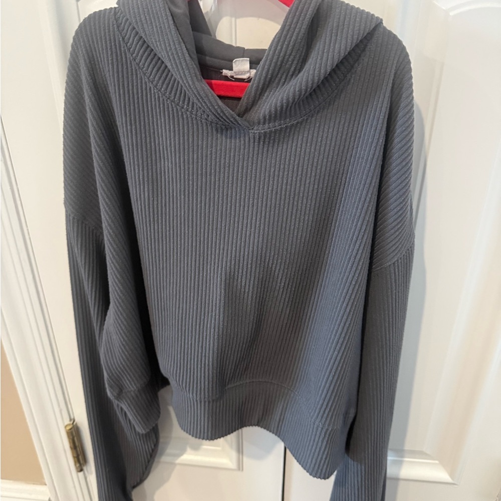 Garage Charcoal Ribbed Hoodie